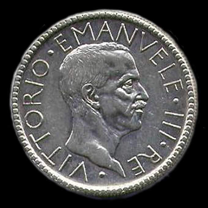 20 lire littore Vittorio Emanuele III
