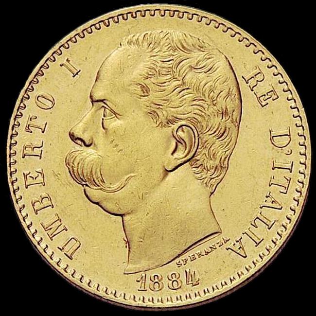 50 lire 1884