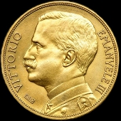 100 lire aratrice Vittorio Emanuele III