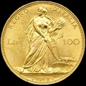 100 lire arado Vtor Emanuel III