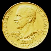100 lire Vetta d'Italia Vctor Manuel III