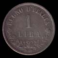 1 lira valor Vtor Emanuel II