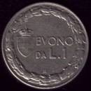 1 lira bono Vctor Manuel III