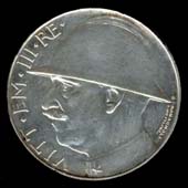 20 lire elmetto Vittorio Emanuele III