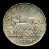 20 lire impero Vittorio Emanuele III