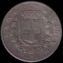 2 lire coat of arms Victor Emmanuel II