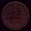 5 cents value Victor Emmanuel II