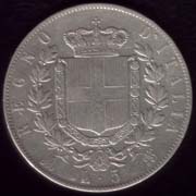 5 lire escudo Vctor Manuel II