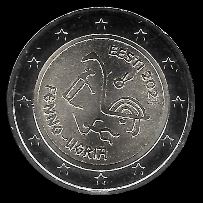 2 Euro Gedenkmünze von Estland 2021