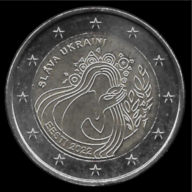 2 Euro Gedenkmünze von Estland 2022