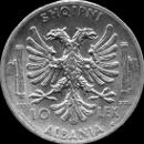 10 lek Albania Vtor Emanuel III