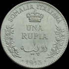 1 rupia Somaliland Victor Emmanuel III