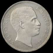 5 lire Adler Savoyen Viktor Emmanuel III