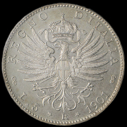 5 lire Savoyard eagle Victor Emmanuel III